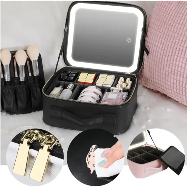 Estuche Maquillaje Portátil con Luz Led - Imagen 6