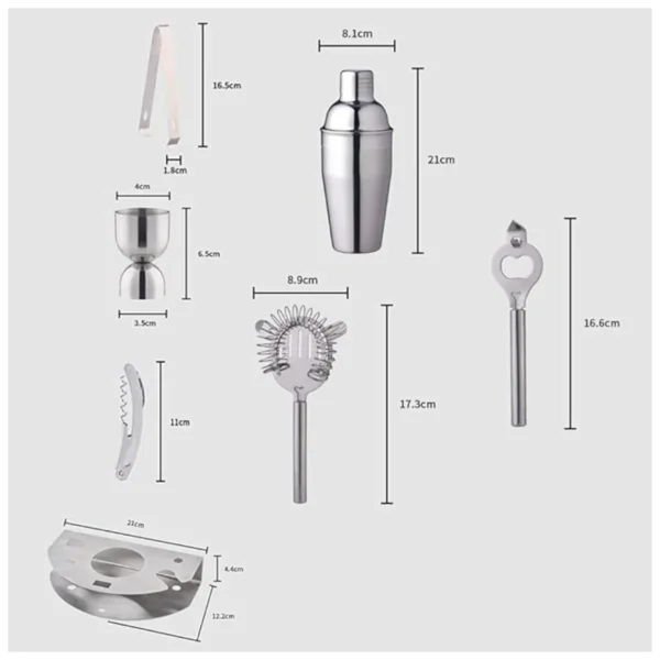 Juego de Coctelera 7 Piezas Deluxe - Imagen 4