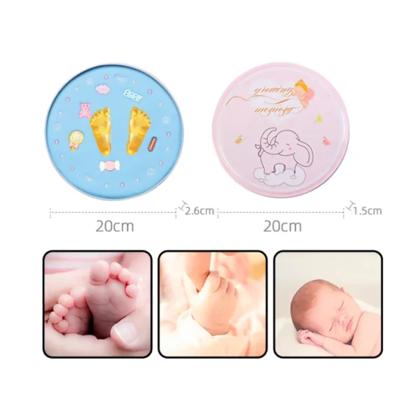 Kit Estampado Huella Bebe Mano Pie - Imagen 5