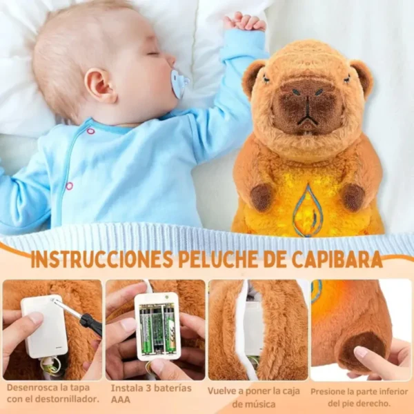 Peluche Capibara Musical con Luz - Imagen 3